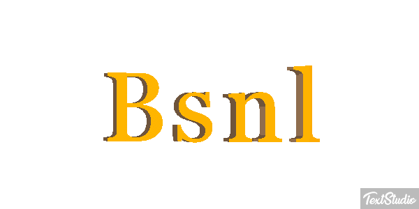Bsnl Text effect