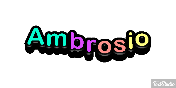 Ambrosio Efecto de texto