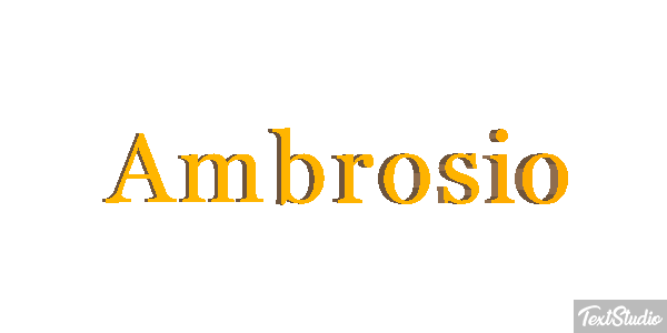 Ambrosio Efecto de texto
