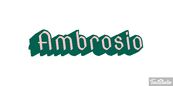 Ambrosio Efecto de texto