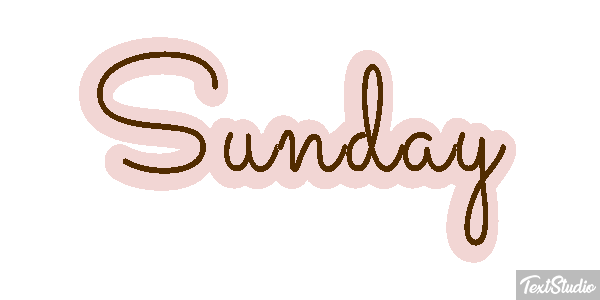 Sunday テキスト効果