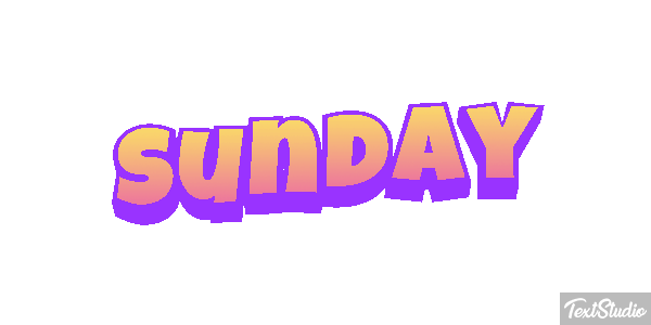 Sunday テキスト効果