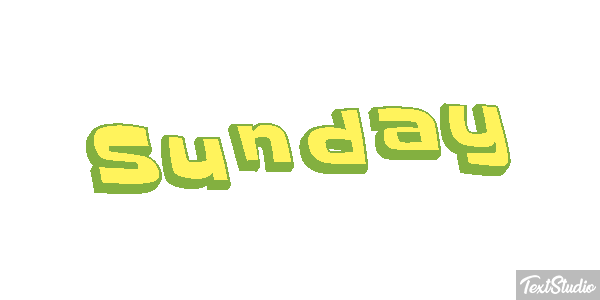 Sunday テキスト効果