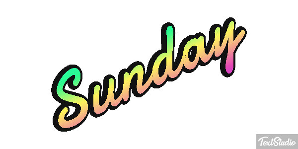 Sunday テキスト効果