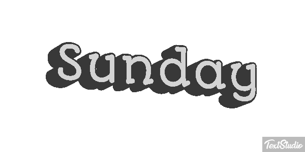 Sunday テキスト効果