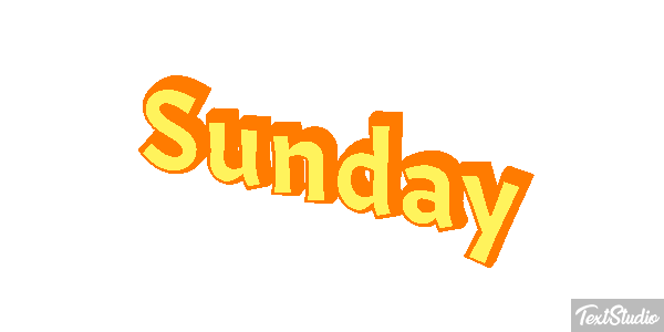 Sunday テキスト効果