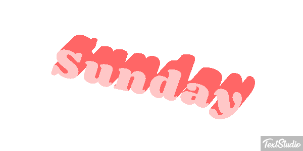 Sunday テキスト効果