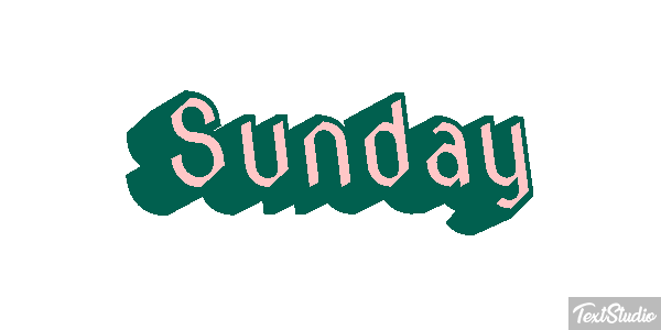 Sunday テキスト効果