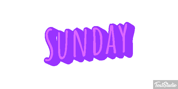 Sunday テキスト効果