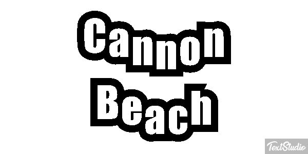 Cannon Beach Efekt tekstowy