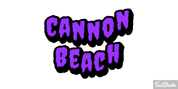 Cannon Beach Efekt tekstowy