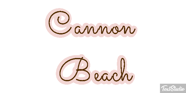 Cannon Beach Efekt tekstowy