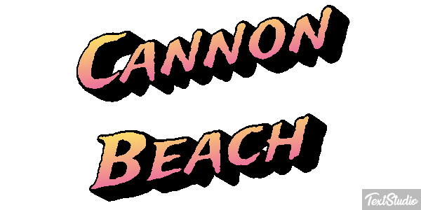 Cannon Beach Efekt tekstowy