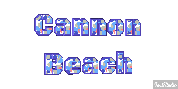 Cannon Beach Efekt tekstowy