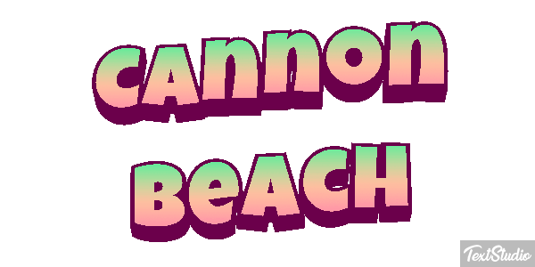 Cannon Beach Efekt tekstowy