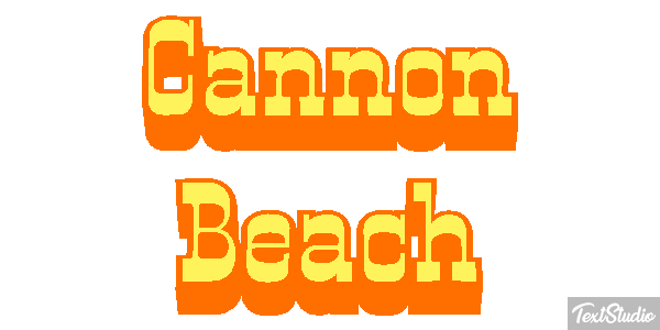 Cannon Beach Efekt tekstowy