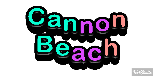 Cannon Beach Efekt tekstowy