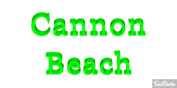 Cannon Beach Efekt tekstowy
