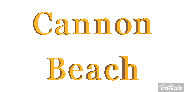 Cannon Beach Efekt tekstowy