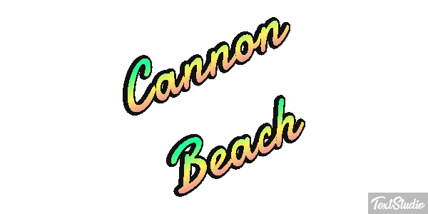 Cannon Beach Efekt tekstowy