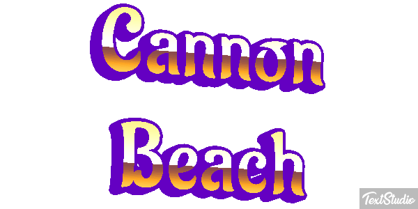 Cannon Beach Efekt tekstowy