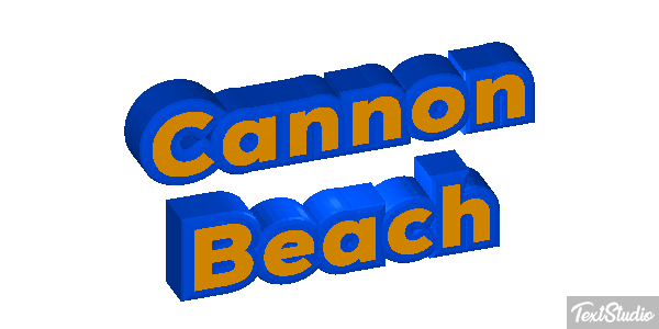 Cannon Beach Efekt tekstowy