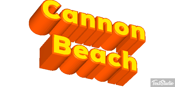 Cannon Beach Efekt tekstowy