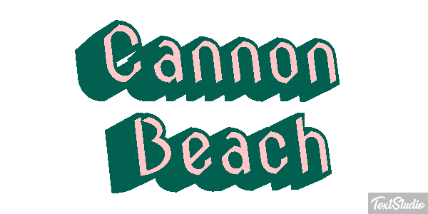 Cannon Beach Efekt tekstowy