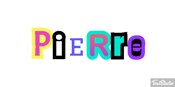 Pierre Efecto de texto