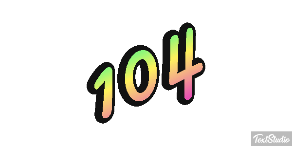 104 Efekt tekstowy