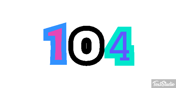 104 Efekt tekstowy