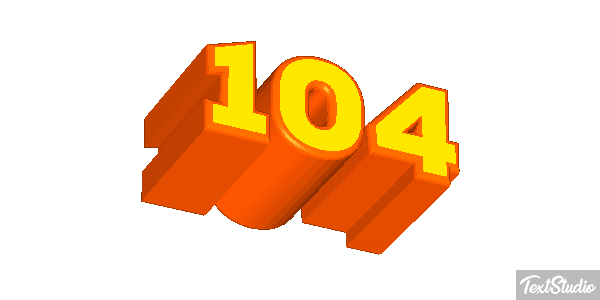 104 Efekt tekstowy