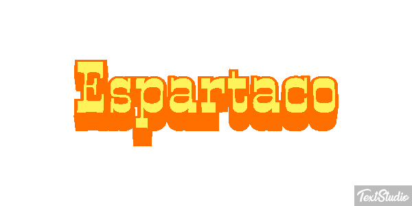 Espartaco Текстовый эффект