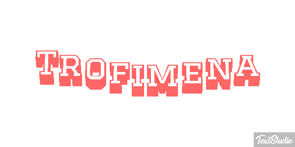 Trofimena Текстовый эффект
