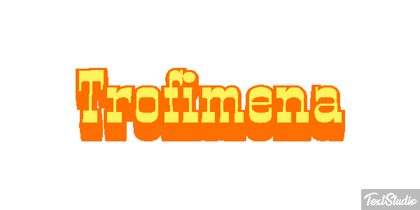 Trofimena Текстовый эффект