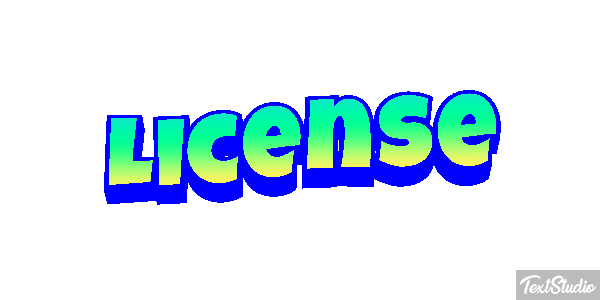 License Text effect
