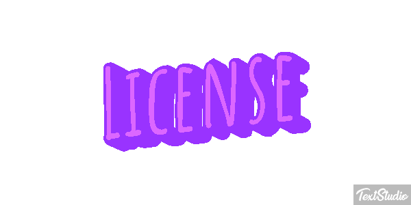 License Text effect