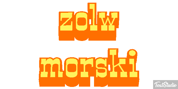 żółw morski Efekt tekstowy