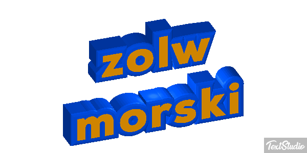 żółw morski Efekt tekstowy