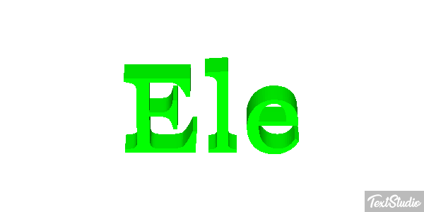 Ele テキスト効果