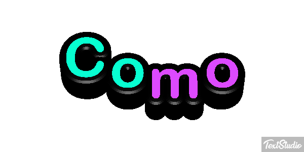 Como Tekst effect