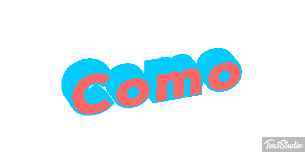 Como Tekst effect