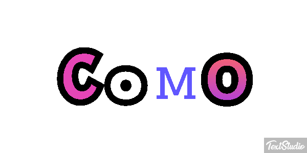 Como Tekst effect