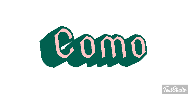 Como Tekst effect