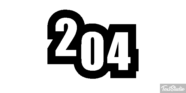 204 Efecto de texto