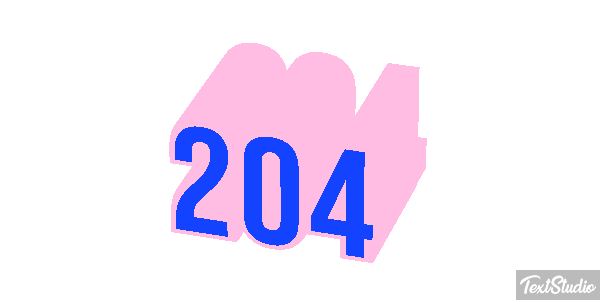204 Efecto de texto