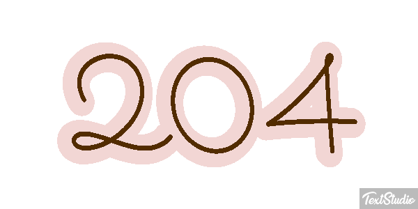 204 Efecto de texto