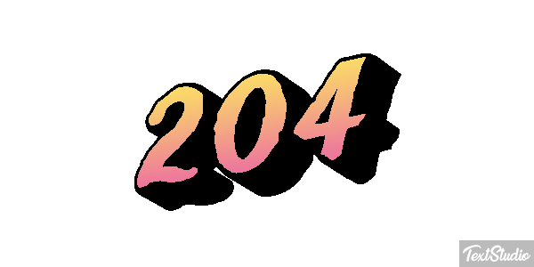204 Efecto de texto