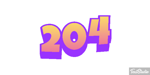 204 Efecto de texto