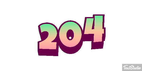 204 Efecto de texto